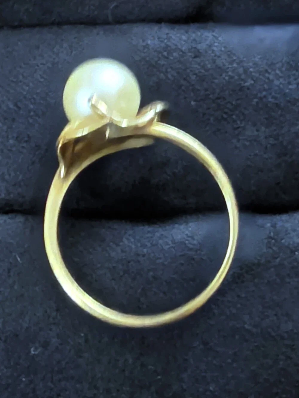 14k Pearl Yellow Gold Ring (Vintage)